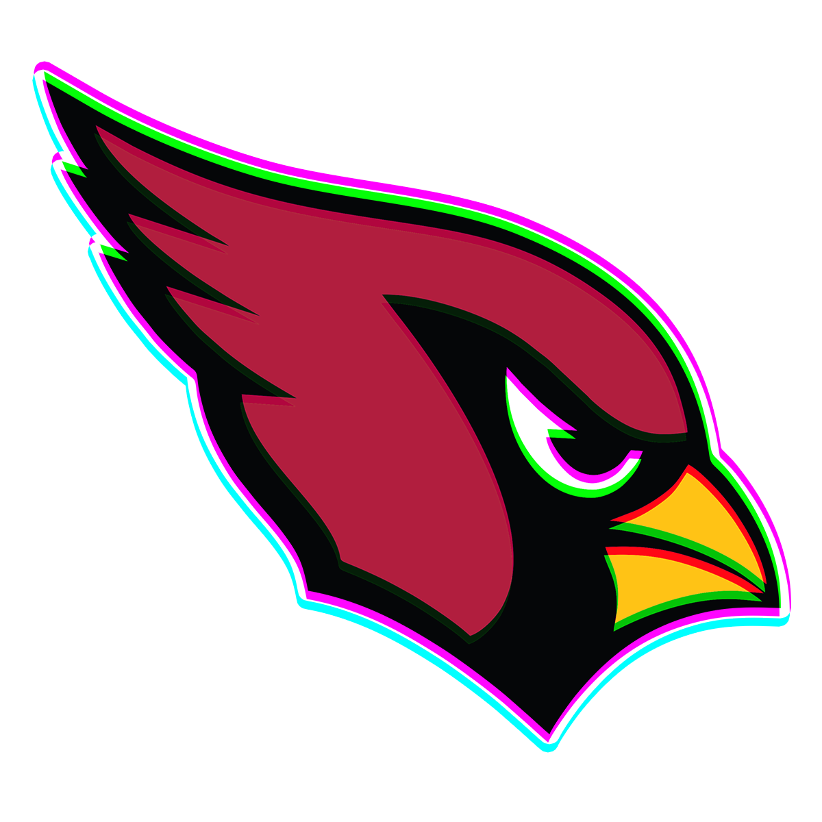 Phantom Arizona Cardinals logo iron on paper